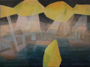 Mary Oortwijn - gele parasols