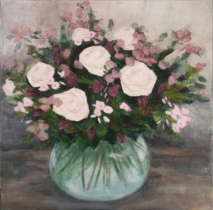 Rozen 2014, acryl op doek, 60x60 cm